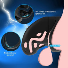 Load image into Gallery viewer, App-gesteuertes E-stim Keuschheitskäfig Peniskäfig Penis Bondage mit 10 Frequenz