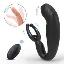 Load image into Gallery viewer, Vibromasseur anal pour masser la prostate, 3 en 1 multifonction