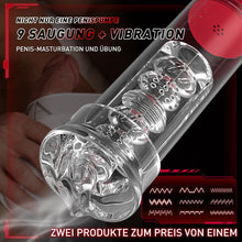 Load image into Gallery viewer, 2 IN1 9 Vibration 3 Saugmodi Penispumpe S-HANDE
