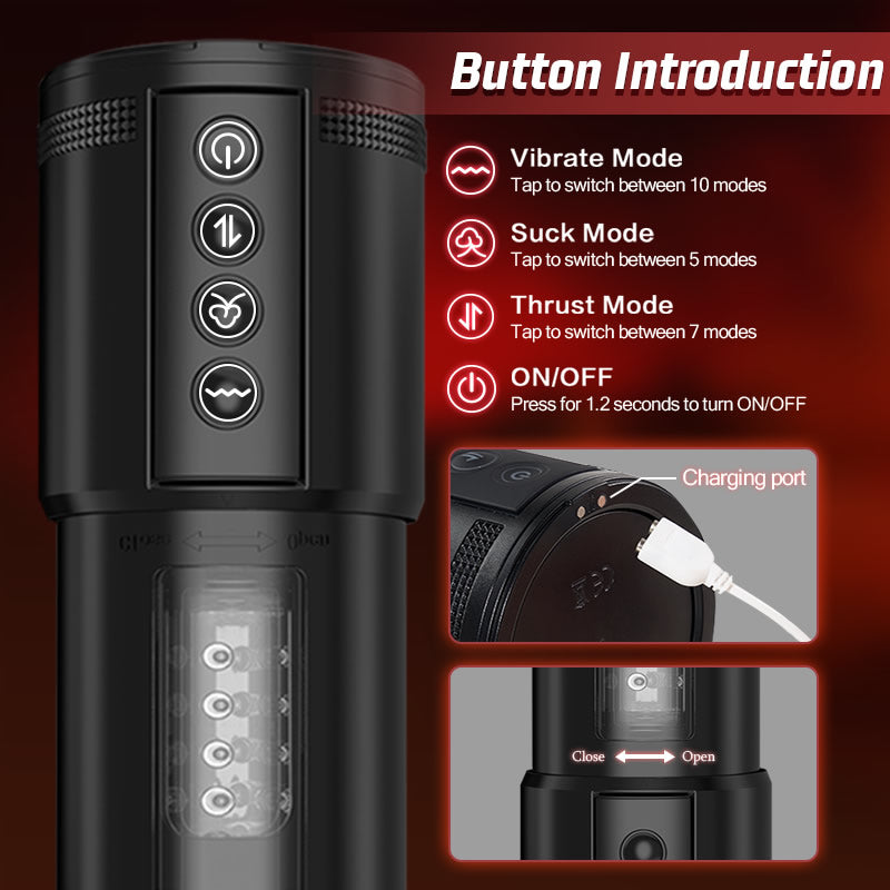 Eder - Automatic Sucking Thrusting Detachable Masturbator