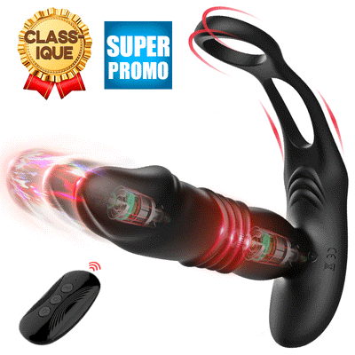 【HOT】SAUL Vibromasseur de prostate avec 3 mouvements de va-et-vient et 12 vibrations