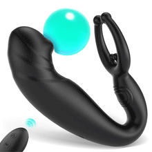 Load image into Gallery viewer, Vibromasseur anal pour masser la prostate, 3 en 1 multifonction