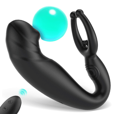 Vibromasseur anal pour masser la prostate, 3 en 1 multifonction