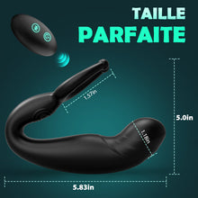 Load image into Gallery viewer, Vibromasseur anal pour masser la prostate, 3 en 1 multifonction