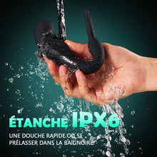 Load image into Gallery viewer, Vibromasseur anal pour masser la prostate, 3 en 1 multifonction