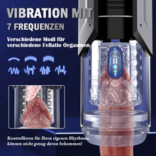 Load image into Gallery viewer, 100% Wasserdicht 4 IN 1 Automatischer Masturbator für Männer, Die realistische Zunge dreht sich um 360°, um jeden empfindlichen Punkt der Eichel zu lecken und zu necken.