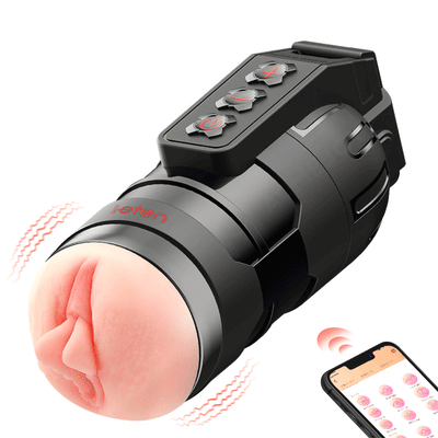 【Stärker und schneller zum Orgasmus】 Leten 10 Vibrationsmasturbator und Pussy Pockets 2-in-1 mit App-Steuerung
