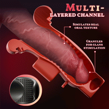 Load image into Gallery viewer, Enchantment - 9 Vibrations 4 Suctions Clamping Suction Oral Simulation Male Masturbator