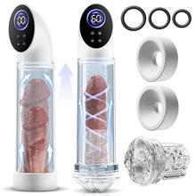 Load image into Gallery viewer, Arthur-6 Smart Suction Enlargement Pump with Transparent Sleeve,Includes 2 Silicone Sleeves &amp; 3 Delay Rings