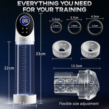 Load image into Gallery viewer, Arthur-6 Smart Suction Enlargement Pump with Transparent Sleeve,Includes 2 Silicone Sleeves &amp; 3 Delay Rings