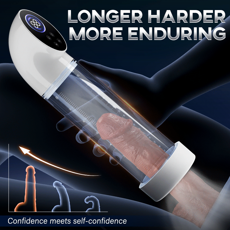Arthur-6 Smart Suction Enlargement Pump with Transparent Sleeve,Includes 2 Silicone Sleeves & 3 Delay Rings