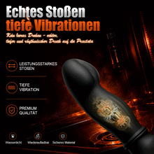 Load image into Gallery viewer, Hugo – Tragbarer Prostata-Massager mit Stoßbewegungen, Gurten sowie App- &amp; Fernbedienungs-Doppelsteuerung