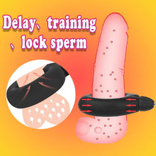 Load image into Gallery viewer, Inflate Bird Rings Ball Air Lock Penis Rings Chastity Cage