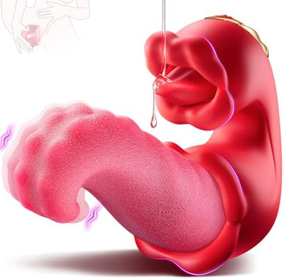 Vibration für frauen Zunge Vibrator, Sex Spielzeug für die Frau 3 in 1 Vibratorensets für frauen klitoris mit 10 Swing Modus sex toys，Sexspielzeug für frauen solo Vibratoren Sex toyset für woman