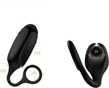 Load image into Gallery viewer, Elektrische Penis Trainer mit 5 Elektroschock-Modi und 10 Vibrationen Silikon Vibrator Masturbator Penis Stimulator Masturbieren Eichelstimulator Penistrainer Sex Spielzeug für Männer Paare