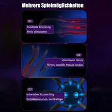 Load image into Gallery viewer, Elektro Schock Penis Trainer Vibrator mit 10 Vibrationsmodi &amp; 6 Elektrostimulation