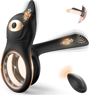 3 IN 1 VIBRATOR PENISRINGE 10 VIBRATIONSMODI DUAL