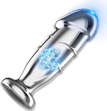 Load image into Gallery viewer, Anal Vibratoren Metall Analplug mit 10 Vibrationsmodi und Fernbedienung Buttplug Dildo Vibratorstarb Prostata Stimulator Vibrator Sexspielzeug für Männer Frauen und Paare
