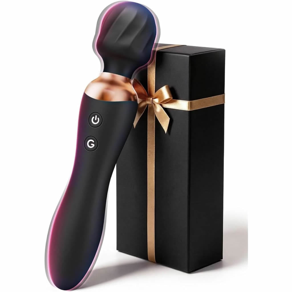 Vibromasseurs Feminin Vibrant à Double Embout Sextoy Silencieux Vibrator | 12 Modes Vibration &Tête Flexible Vibromasseur Sex Toys, Sextoyse Femme Couple Plaisir Clitoridienne, Gode Vibro-masseur Sex