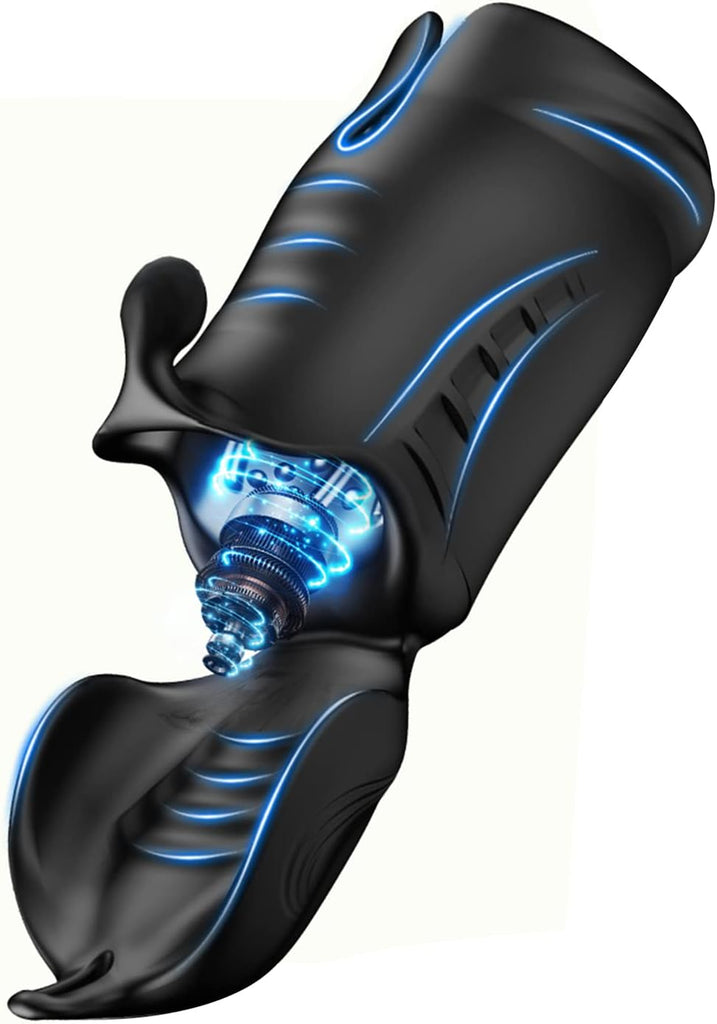 3-in-1 Penis-Trainer Mit 10 Vibrationsmodi Neuer Masturbator Electric Glans Vibrator Zwei-Wege-Vibrator Penis-Verzögerungs-Trainer Eichelmassagegerät Penisstimulation geeignet für männliche