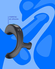 Load image into Gallery viewer, Anneau Penien - Anneau Homme Vibrant En Silicone Cockringe Homme 10 Modes de Vibration Jouet Intime Pour Couple Double Boucle Anneaux De Pénis Jouet Adulte IPX6