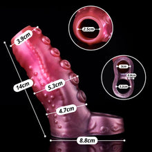 Load image into Gallery viewer, Monster Penis Sleeve, Silikon Penishülle mit Hodenring, Penismanschetten, Penis Dildo Manschette, Sexspielzeug für Männer zür Penis Vergrößerung Verlängerung