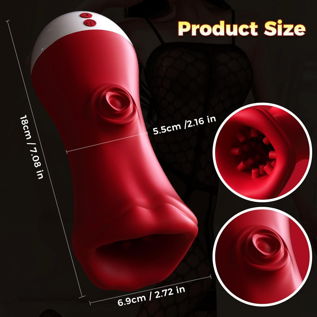 Elektrische Cup-Masturbatoren Realistisches Blowjob mit 9 Vibrationsmodi Sexspielzeug für Männer Vibratorensets Elektrisch Sextoysets Für Men