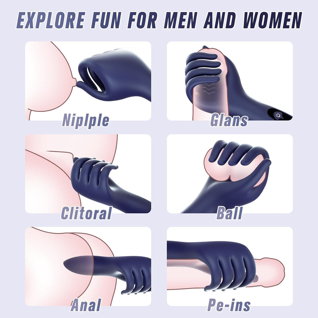 “God's right hand” – vibration function with 9 frequencies, simulated design, suitable for users with large penises.