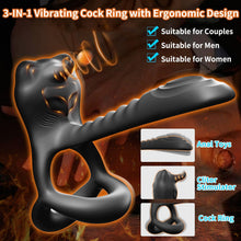 Load image into Gallery viewer, Anneau Penien - Anneau Homme Vibrant Sex Toýs Femme Homme, 12 Modes Sextoyse Homme Sex Toys, Anneaux de Pénis Sextoyse Couple Plaisir, Sex Toyspour Pour Homme, Anneau Vibrant Pénis Clitoridienne