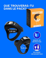 Load image into Gallery viewer, Anneau Penien - Anneau Homme Vibrant En Silicone Cockringe Homme 10 Modes de Vibration Jouet Intime Pour Couple Double Boucle Anneaux De Pénis Jouet Adulte IPX6