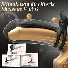 Load image into Gallery viewer, Anneau Penien - Anneau Homme Vibrant Sex Toýs Couple Homme, 10 Modes Sextoyse Homme Sex Toys, Anneaux de Pénis Sextoyse Couple Plaisir, Sex Toyspour Pour Homme, Anneau Vibrant Pénis Clitoridienne