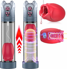 Load image into Gallery viewer, Penis Pump Sex Toys for Man - Masturbator Male Sex Toys Extender, Male Masturbator Penis Pump, Pussy Vacuum Enlarger with Erectile Dysfunction, Masturbators Realistic with 5 Sucking &amp; 7 Vibration