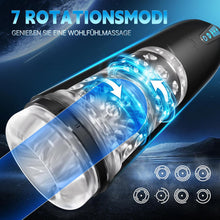 Load image into Gallery viewer, AI-Sync Elektrischer Masturbator Cup, Masturbieren für Männer mit 7 Saugmodi 7 Rotationsmodi, Blowjob Taschenmuschi Penis Stimulator 3D Realistischer Vagina Pussy Sex Spielzeug für die Männer Sex Toys