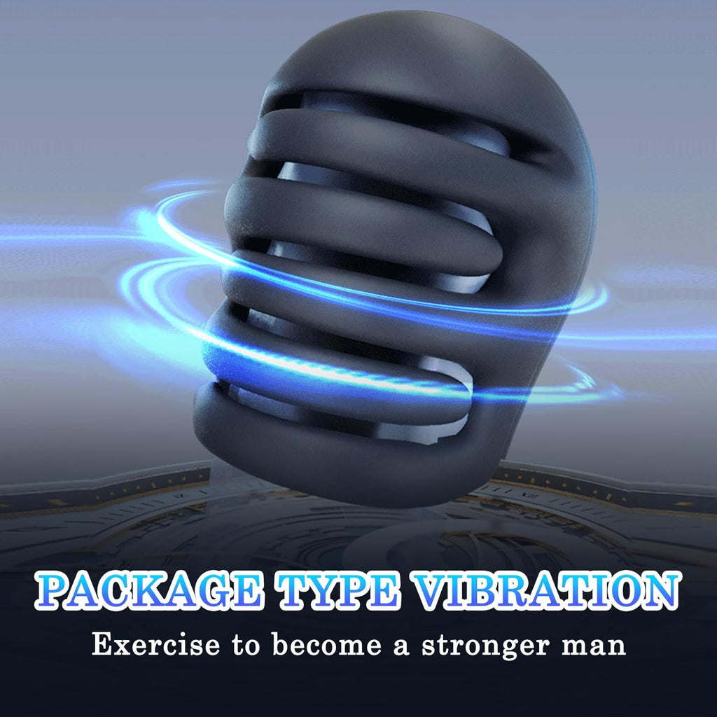 Latest 3.0 Vibrator Masturbating for Men Electric, Sword Helmet Design Glans Stimulator Man Masturbators Ring Vibrator, 10 Vibrator Modes, Prostate Vibration Men Masturbator