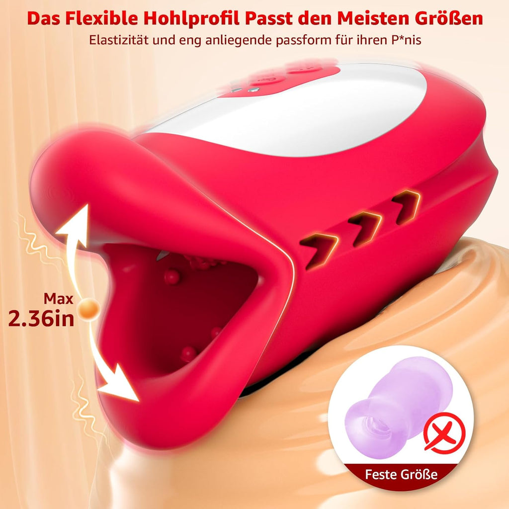 10 Peristaltikmodi und Vibrationsfunktion mit 3 Motoren, Sex Spielzeug für die Männer Vibratorensets,Masturbatoren 360° Penis Stimulator Sex Toys