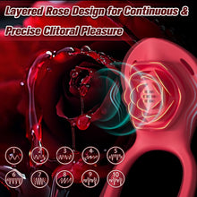 Load image into Gallery viewer, Couples Rose App Remote Control Wearable Vibrator, Couple Women Adult Sex Toys Games for Men, Hands Free Panty Clitoris Vibrator Vibrating Cock Ring, ZOOPLOU BDSM Female Sex Toy