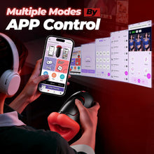 Load image into Gallery viewer, Masturbieren für Männer Masturbator, App-Steuerung Sex Spielzeug für die Männer Masturbatoren Quetschbarer Blowjob mit 10 vibrierenden Zungen und internen, sexspielzeug für männer solo Pocket Pussy