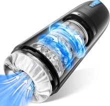 Load image into Gallery viewer, Masturbeuse Homme Sex Toys, Masturbateurs Masculins Mains Libres avec 7 Modes d'aspiration et 7 Modes de Rotation, Masturbateur Automatique Vaginette Ultra Réaliste Sextoyse Homme Sex Manuels