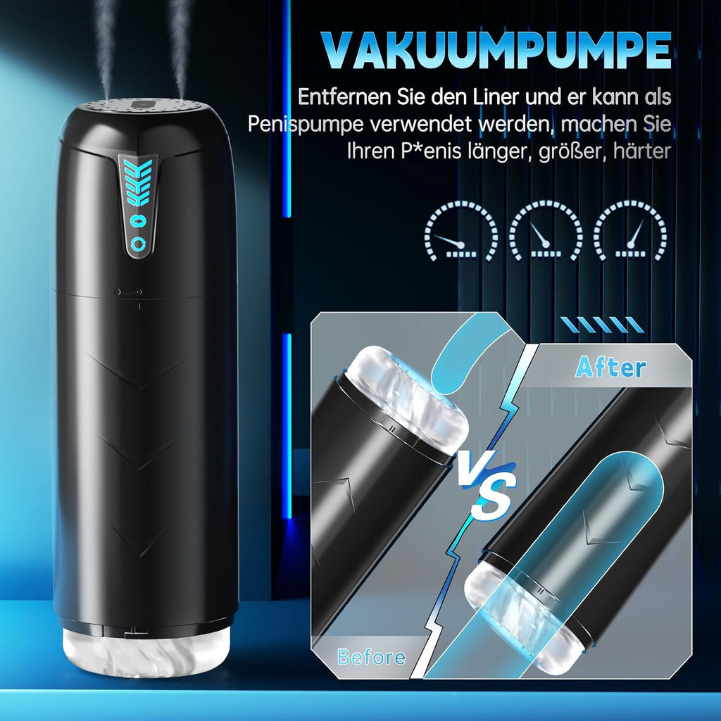 AI-Sync Elektrischer Masturbator Cup, Masturbieren für Männer mit 7 Saugmodi 7 Rotationsmodi, Blowjob Taschenmuschi Penis Stimulator 3D Realistischer Vagina Pussy Sex Spielzeug für die Männer Sex Toys