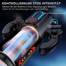 Load image into Gallery viewer, LED Mastrubrator für Manner Handfrei mit Schub, Saug und Vibrationsmodi, Penis Vibratorensets Sexspielzeug für Manner Solo