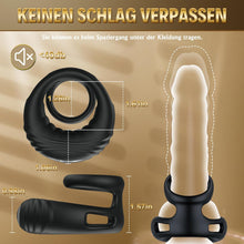 Load image into Gallery viewer, Sex Spielzeug Für Die Paare Penisring, Sex Spielzeug Für Die Männer Dual Penis Ring Vibrator Mit Fernbedienung, Penisringe Langwährende Erektion Cockring Sex Spielzeug Für Die Frau, Männer