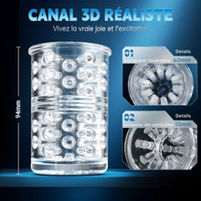 Load image into Gallery viewer, Masturbeuse Homme Sex Toys, Masturbateurs Masculins Mains Libres avec 7 Modes d'aspiration et 7 Modes de Rotation, Masturbateur Automatique Vaginette Ultra Réaliste Sextoyse Homme Sex Manuels