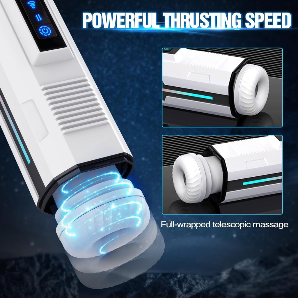 Automatic Male Masturbator Sex Toys for Men, Adult Toy Penis Pump with 7 Vibrating & 5 Sucking Thrusting Modes, LCD Display Mens Realistic Pocket Pussy Stroker Blowjob Machine