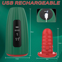 Load image into Gallery viewer, 360° umwickeltes Elektrischer Masturbator Groß Penistrainer Vibrator Sex Spielzeug für Männer, HeizfunktionPenisvibrator 9 Vibrations für Training längere Ausdauer, Eichel Stimulator Sexspielzeug solo