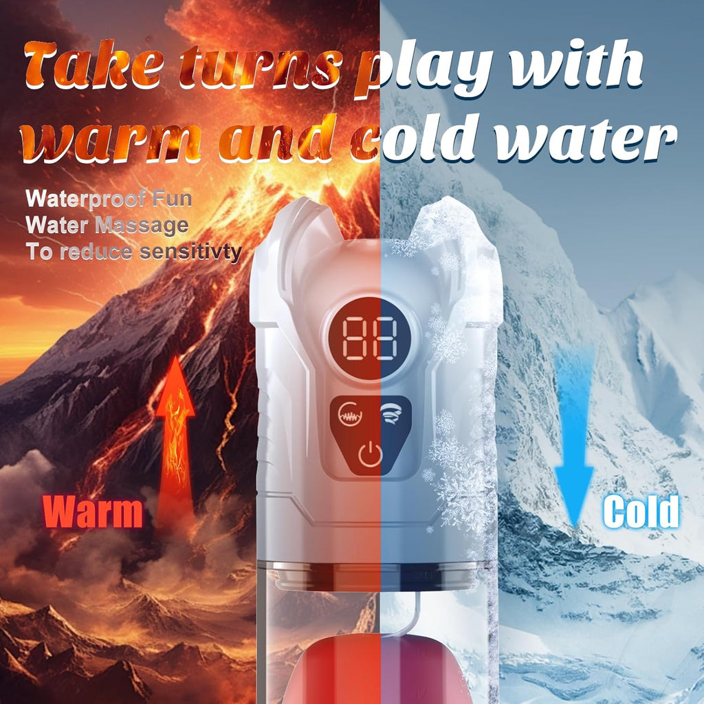 Penis Pump Sex Toys for Man - Masturbator Male Sex Toys Extender, Male Masturbator Penis Pump, Pussy Vacuum Enlarger with Erectile Dysfunction, Masturbators Realistic with 5 Sucking & 7 Vibration