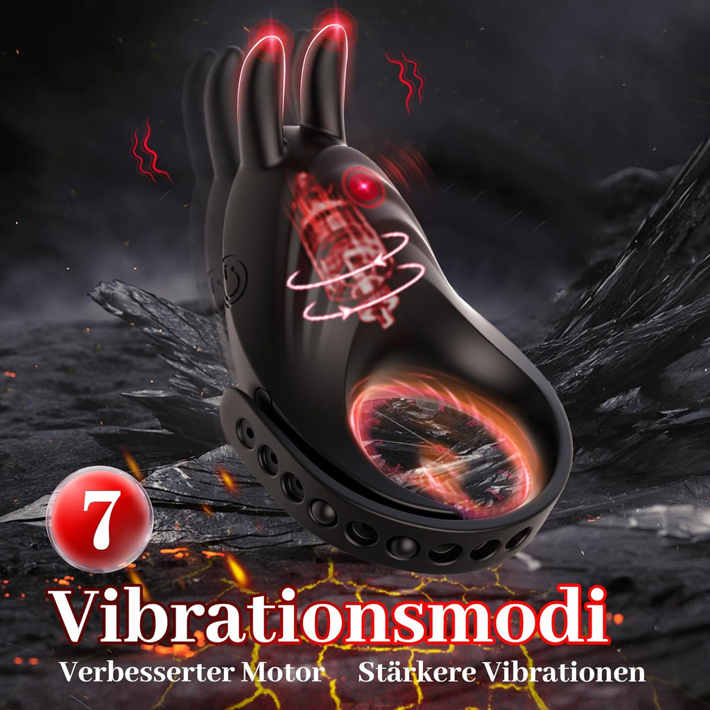 Sex Toys Anneau Penien - Anneau Homme Sextoyse Homme Sex et Rabbit, 7 Modes Sextoyse Couple Plaisir Anneaux de Pénis, Sextoy Anneau Vibrant Pénis Clitoridienne Sex Toyspour Pour Homme Sex Toýs Couple