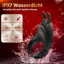 Load image into Gallery viewer, Sex Toys Anneau Penien - Anneau Homme Sextoyse Homme Sex et Rabbit, 7 Modes Sextoyse Couple Plaisir Anneaux de Pénis, Sextoy Anneau Vibrant Pénis Clitoridienne Sex Toyspour Pour Homme Sex Toýs Couple