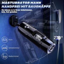 Load image into Gallery viewer, Pangpangmi Elektrischer Masturbator Masturbieren für Männer, Sex Spielzeug für die Männer mit 7 Modi Teleskopfunktion und Rotierende, Masturbatoren Taschenmuschi Penis Sexspielzeug, Schwarz