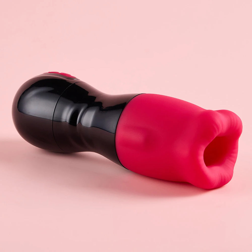 BeadGrip Licker Male Masturbator with Licking & Vibration